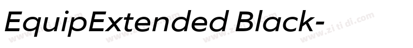 EquipExtended Black字体转换